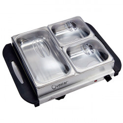 Ovastar OWBS 3426 Electric Food Wamer - Buffet Server 3 Containers