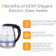 Kent 16052 Electric Kettle 1.8 Litre Glass Kettle