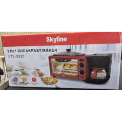 Skyline Breakfast Maker 3 in 1 VTL5527 (Oven + Grill Pan + Coffee Maker)