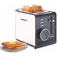 Borosil BTO850WSS21 850 W Pop Up Toaster 2 Slice