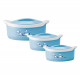 Milton Marvel Jr. Gift Set Pack of 3 Thermoware Casserole Set (450 ml, 1500 ml, 850 ml)