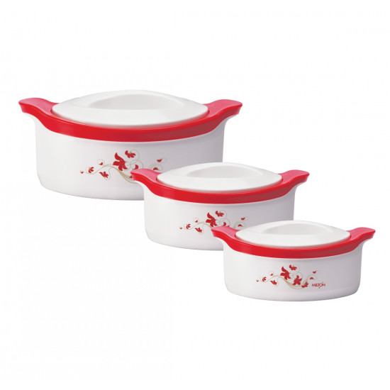 Milton Marvel Jr. Gift Set Pack of 3 Thermoware Casserole Set (450 ml, 1500 ml, 850 ml)