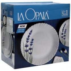 Laopala 20pc Opalware Dinner Set - English Lavender