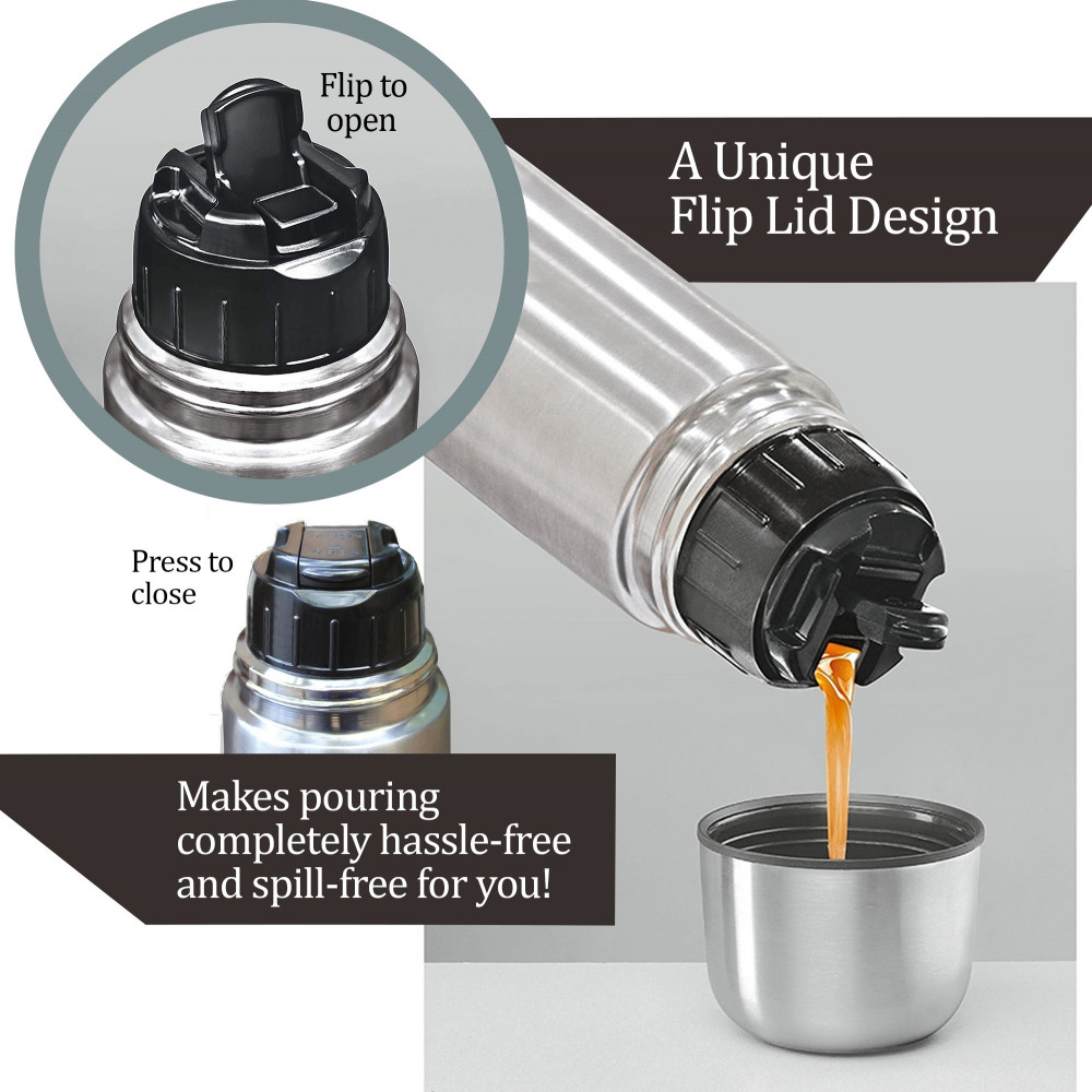 milton thermosteel 1000ml flip lid