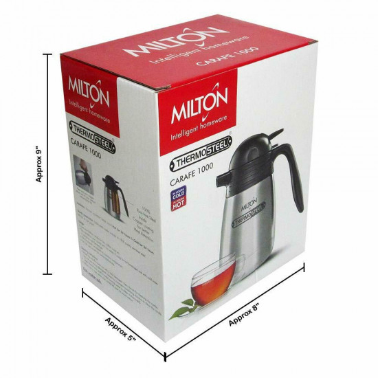 Milton 1000ml Carafe Flask Thermosteel Stainless Steel Kettle