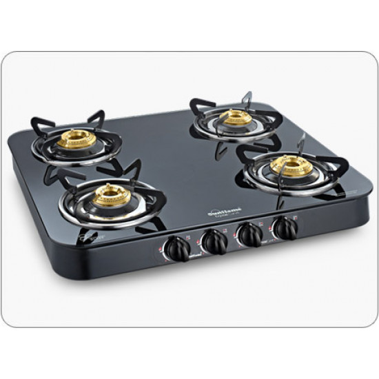 Sunflame Crystal 4 Burner Gas Glass Top