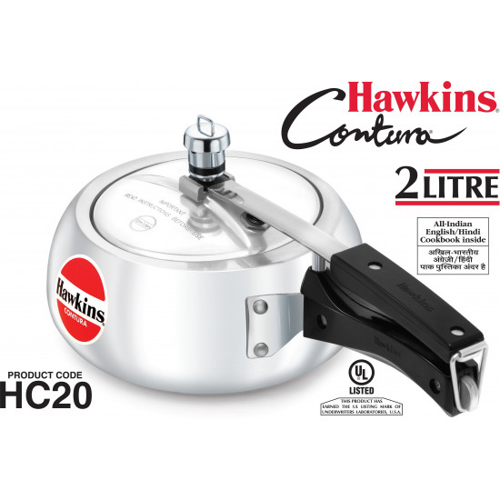 Aluminum Small Hawkins HC20 Contura 2-Liter Pressure Cooker 