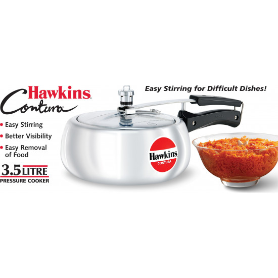 Hawkins Contura 3.5 L Pressure Cooker (Aluminium) HC 35