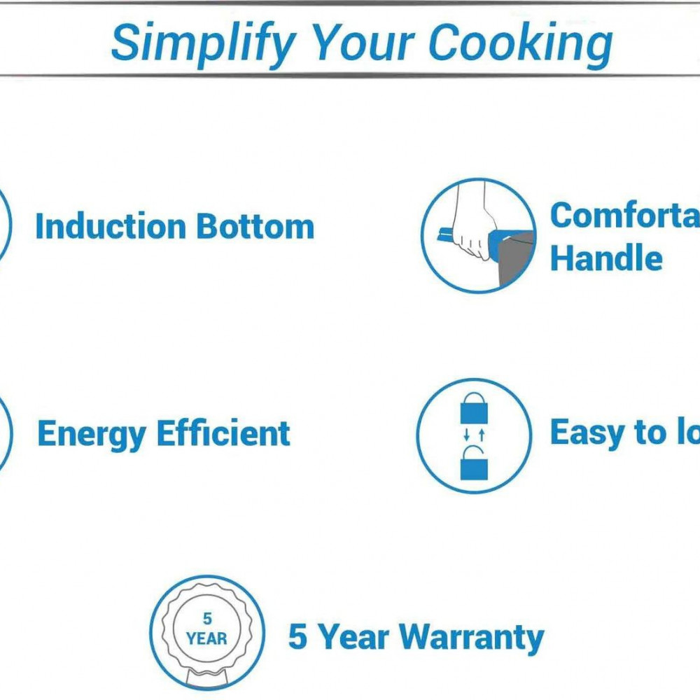 Hawkins Stainless Steel 3 L Induction Bottom Pressure Cooker (Stainless