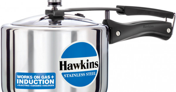 Hawkins Stainless Steel 3 L Induction Bottom Pressure Cooker Stainless Steel